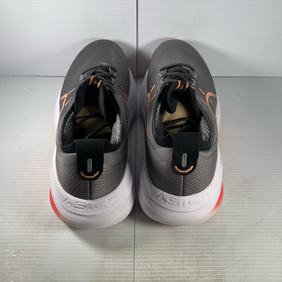 ASICS Gel Nimbus 27 - Black and Orange Running Shoes - Picture 4 of 8